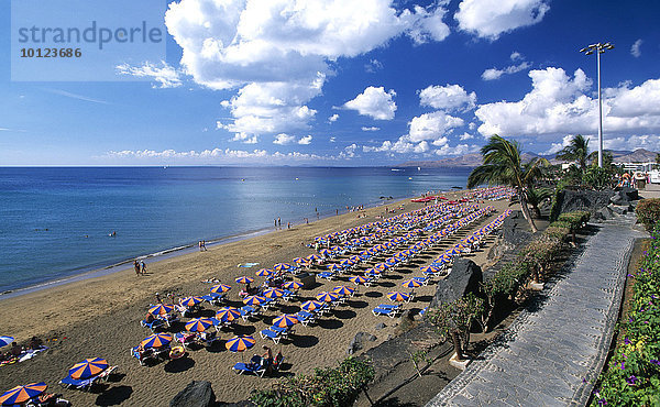 Playa Blanca in Puerto del Carmen  Lanzarote  Kanarische Inseln  Spanien  Europa