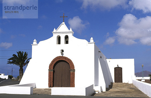 Kirche in Tiagua  Lanzarote  Kanarische Inseln  Spanien  Europa