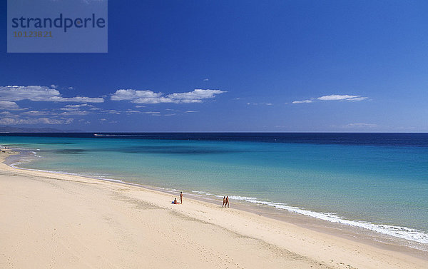 Strand an der Tierra Dorada  Fuerteventura  Kanarische Inseln  Spanien  Europa