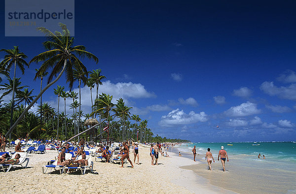 Playa Bavaro bei Punta Cana  Dominikanische Republik  Karibik  Nordamerika