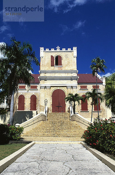 Frederik Lutheran Kirche in Charlotte Amalie  Insel St. Thomas  Amerikanische Jungferninseln  Karibik  Nordamerika