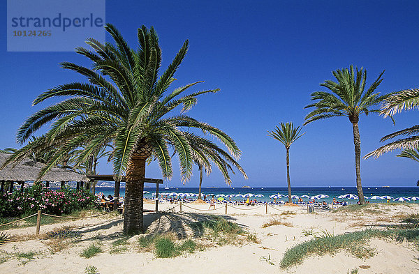 Playa d'en Bossa  Ibiza  Balearen  Spanien  Europa