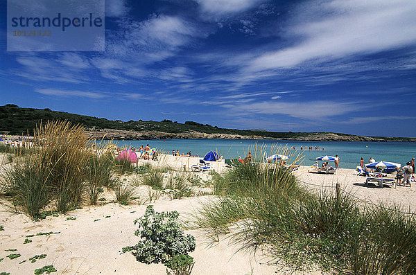 Sanddünen  Arenal de Son Saura  Menorca  Balearen  Spanien  Europa