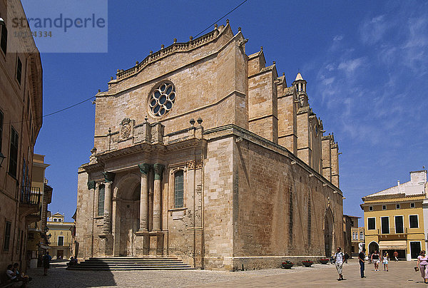 Kathedrale in Ciutadella  Menorca  Balearen  Spanien  Europa