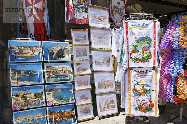 Souvenirs in Valletta  Malta  Europa