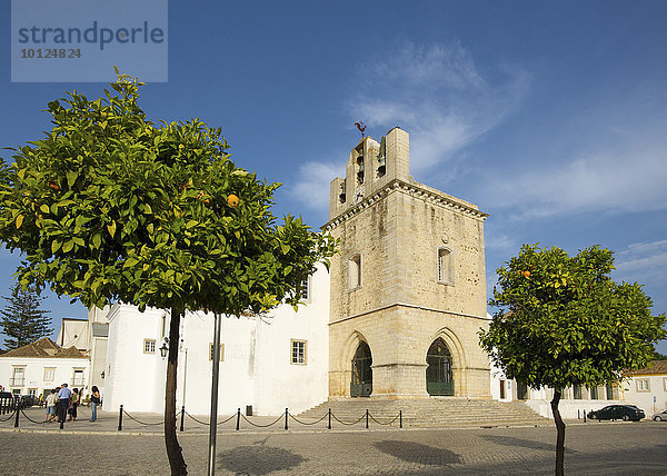 Kathedrale in Faro  Algarve  Portugal  Europa