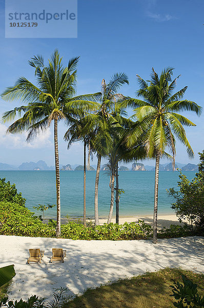 Luxushotel Evason Six Senses Hideaway auf der Insel Yao Noi bei der Insel Phuket  Phang Nga Bay  Thailand  Asien