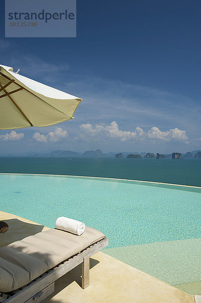 Privatpool einer Suite im Luxushotel Evason Six Senses Hideaway auf der Insel Yao Noi bei der Insel Phuket  Phang Nga Bay  Thailand  Asien