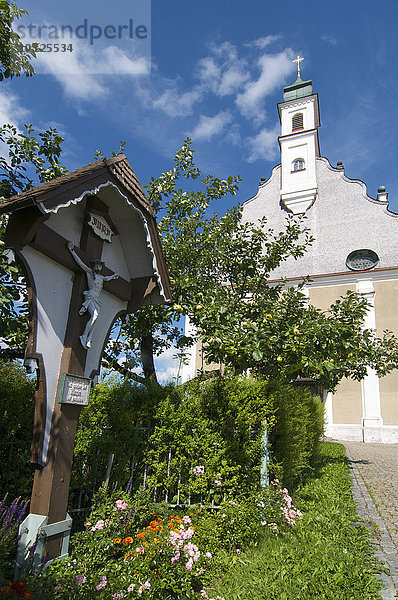 Wallfahrtskirche Maria Schnee in Lehenbühl  Allgäu  Bayern  Deutschland  Europa