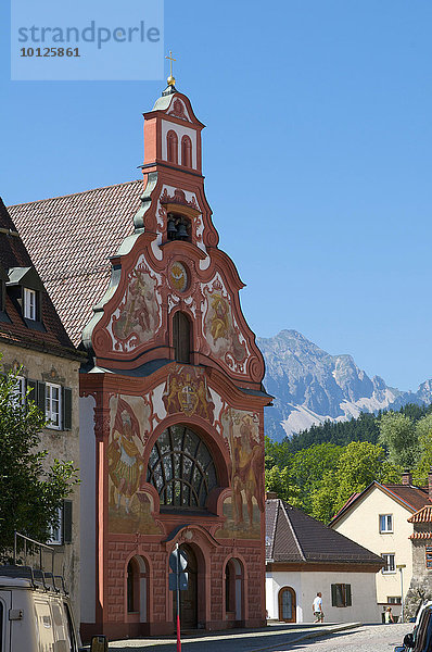 Heilig-Geist-Spitalkirche in Füssen  Allgäu  Bayern  Deutschland  Europa