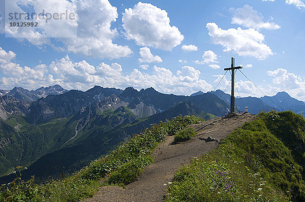 Fellhorngipfel  Oberstdorf  Allgäu  Bayern  Deutschland  Europa