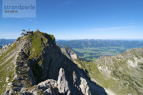 Nebelhorngipfel  Oberstdorf  Allgäu  Bayern  Deutschland  Europa