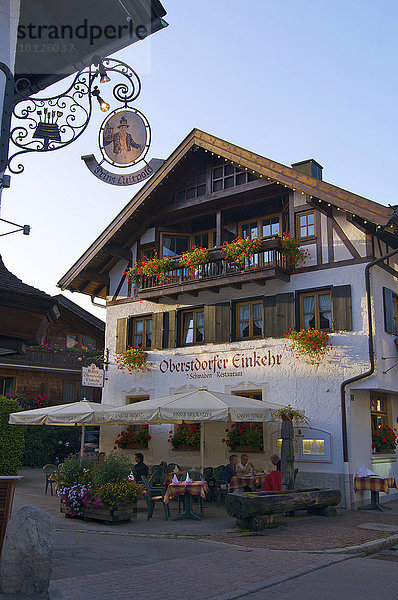 Oberstdorfer Einkehr in Oberstdorf  Allgäu  Bayern  Deutschland  Europa