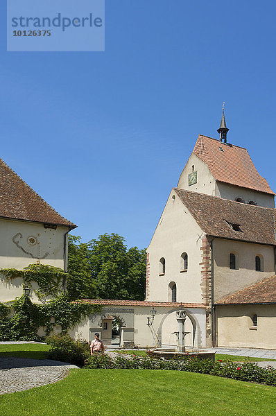 Münster Maria und Markus  Mittelzell  Insel Reichenau  Bodensee  Baden-Württemberg  Deutschland  Europa