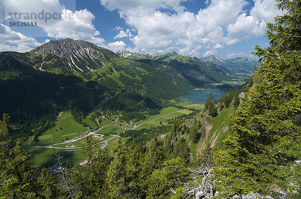 Haldensee im Tannheimer Tal  Allgäuer Alpen  Tirol  Österreich  Europa