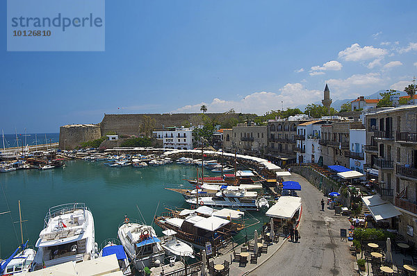 Hafen von Girne or Kyrenia in Nordzypern  Zypern  Europa