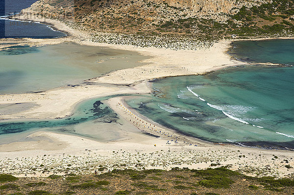 Balos Strand  Imeri Gramvousa Halbinsel  Kreta  Griechenland  Europa