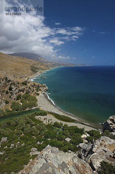 Preveli Strand  Südküste  Kreta  Griechenland  Europa