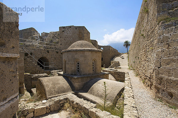 Kapelle in der Festung am Hafen von Girne  Keryneia  in Nordzypern  Zypern  Europa