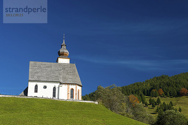 Kapelle in Dienten  Pinzgau im Salzburger Land  Österreich  Europa