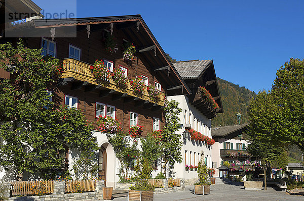Häuser am Marktplatz in St. Veit  Pongau im Salzburger Land  Österreich  Europa