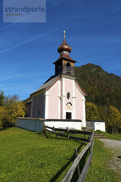 Antonikapelle in Au bei Lofer  Pinzgau im Salzburger Land  Österreich  Europa