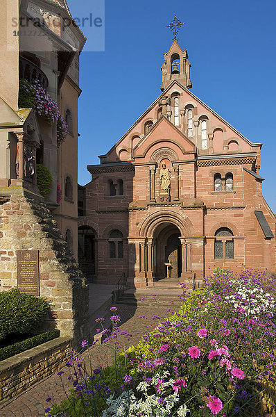 St-Leo-Kapelle  Burg St-Leo in Eguisheim  Elsass  Frankreich  Europa