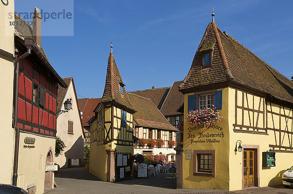 'Weinkellerei ''Freudenreich'' in Eguisheim  Elsass  Frankreich  Europa'