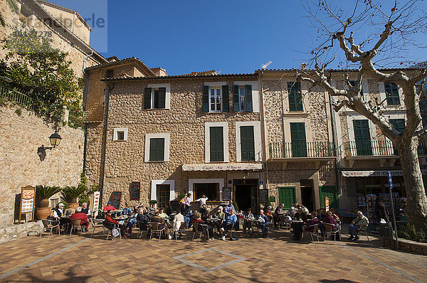 Café in Fornalutz  Soller Mallorca  Balearen  Spanien  Europa