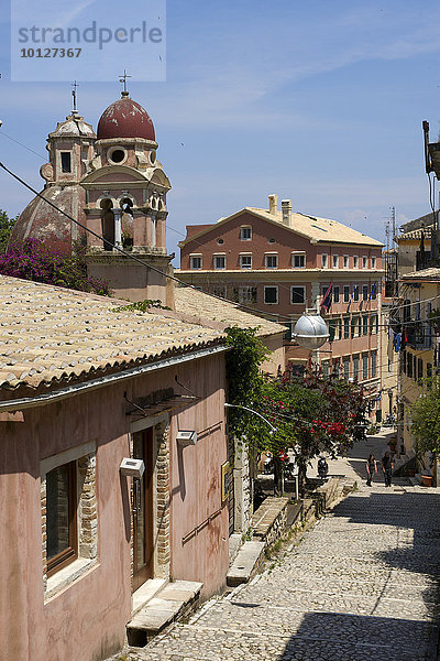 Altstadt von Korfu Stadt  Kerkira  Korfu  Ionische Inseln  Griechenland  Europa