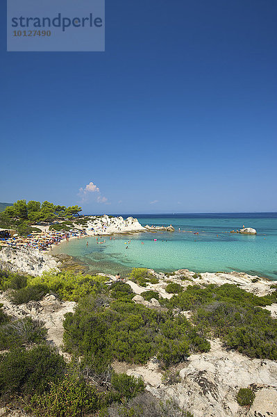 Küste  Portokali Beach  Kavourotypes  Sithonia  Chalkidiki  Griechenland  Europa