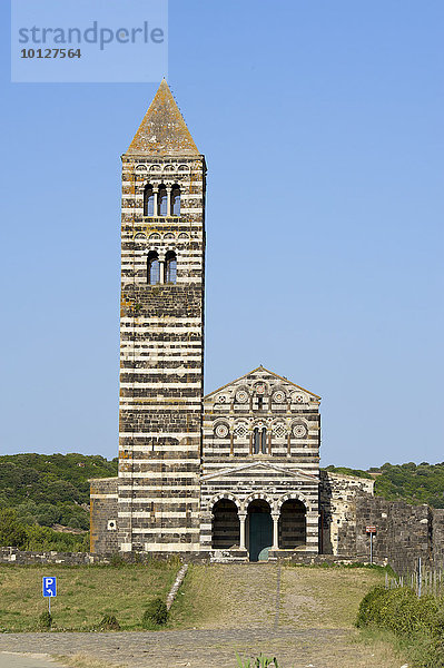 La Basilica della Santissima Trinita di Saccargia  Sardinien  Italien  Europa