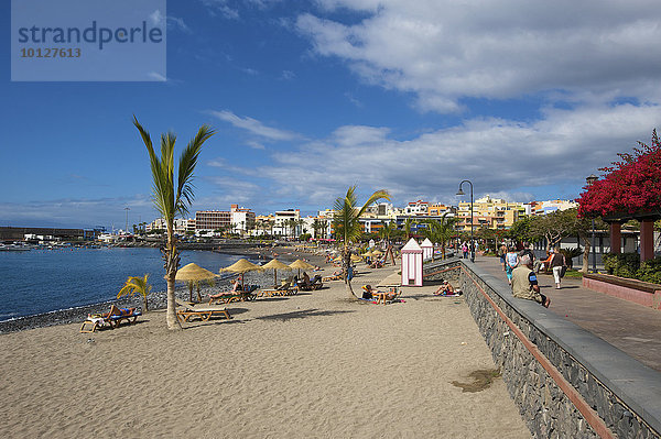 Strand von San Juan  Teneriffa  Kanarische Inseln  Spanien  Europa