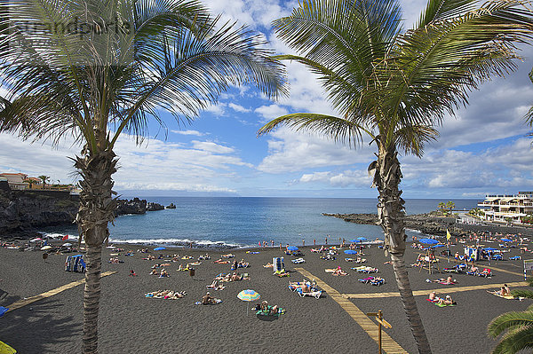 Playa Arena in Puerto Santiago  Teneriffa  Kanarische Inseln  Spanien  Europa