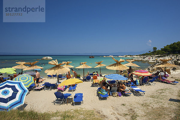 Portokali Beach  Kavourotrypes  Sithonia  Chalkidiki  Griechenland  Europa