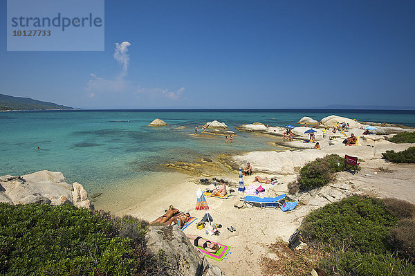 Portokali Beach  Kavourotrypes  Sithonia  Chalkidiki  Griechenland  Europa