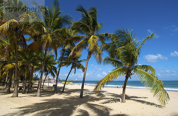 Strand  Isla Verde  San Juan  Puerto Rico  Karibik  Nordamerika