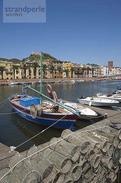 Bosa am Fluss Temo  Bosa  Sardinien  Italien  Europa