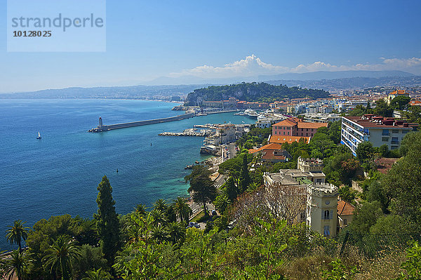 Stadtansicht von Nizza  Nizza  Côte d?Azur  Département Alpes-Maritimes  Provence-Alpes-Côte d?Azur  Frankreich  Europa