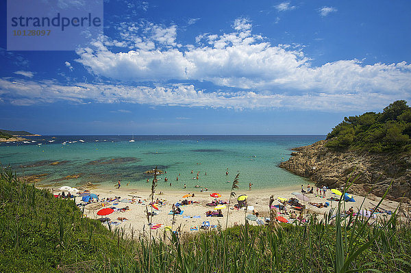 Escalet Strand  Saint-Tropez  Département Var  Region Provence-Alpes-Côte d?Azur  Frankreich  Europa