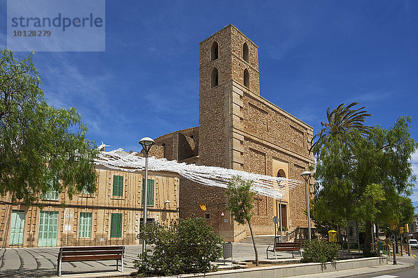 Kirche Esglesia Sant Isidre  S'Horta  Mallorca  Balearen  Spanien  Europa