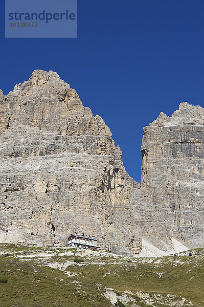 Refugio Auronzo  Drei Zinnen  Sextner Dolomiten  Provinz Südtirol  Trentino-Südtirol  Italien  Europa