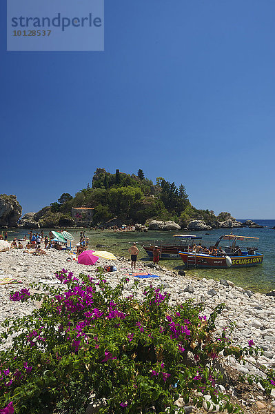 Isola Bella  Taormina  Provinz Messina  Sizilien  Italien  Europa