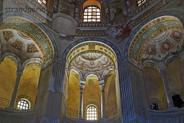 Mosaiken in der Basilika San Vitale  UNESCO Weltkulturerbe  Ravenna  Adria  Emilia-Romagna  Italien  Europa