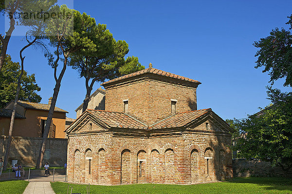 Mausoleum der Galla Placidia  UNESCO Weltkulturerbe  Ravenna  Adria  Emilia-Romagna  Italien  Europa