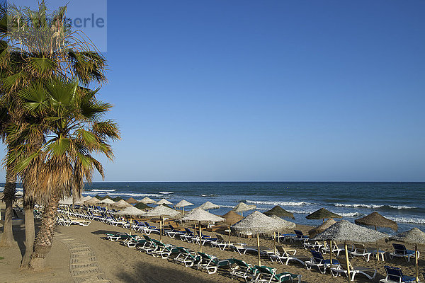Strand von Marbella  Costa del Sol  Andalusien  Spanien  Europa