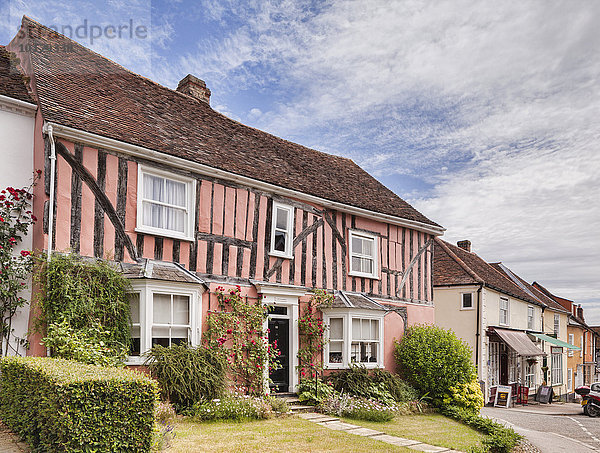 Fachwerkhaus  Lavenham  Suffolk  England  Großbritannien  Europa