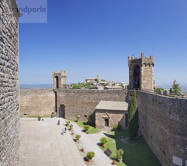 Festung Rocca di Montalcino  Montalcino  Toskana  Provinz Siena  Italien  Europa