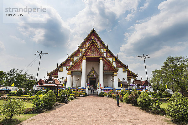 Buddhistischer Tempel Chang Wat Phra  Ayutthaya  Thailand  Asien