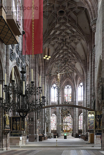 St Lorenz  Lorenzkirche  Nürnberg  Mittelfranken  Bayern  Deutschland  Europa